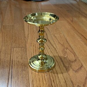 PartyLite Shiny Gold Candle Holder